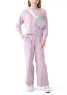 Girls 7-16 French Terry Pants Set