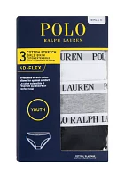 Girls 7-16 Solid Underwear - 3 Pack