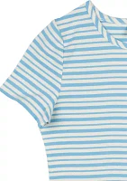 Girls 7-16 Blue Stripe Dress
