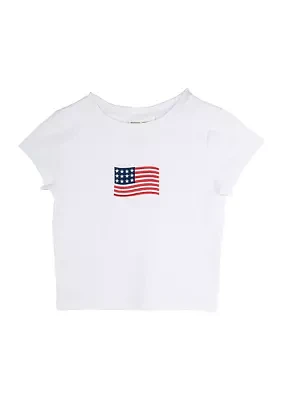 Girls 7-16 American Flag T-Shirt