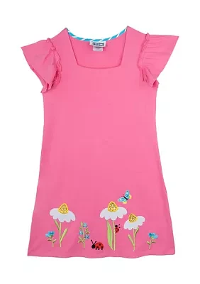 Girls 7-16 Flower Dress