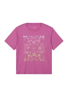 Girls 7-16 Sea Bandana Oversized Graphic T-Shirt