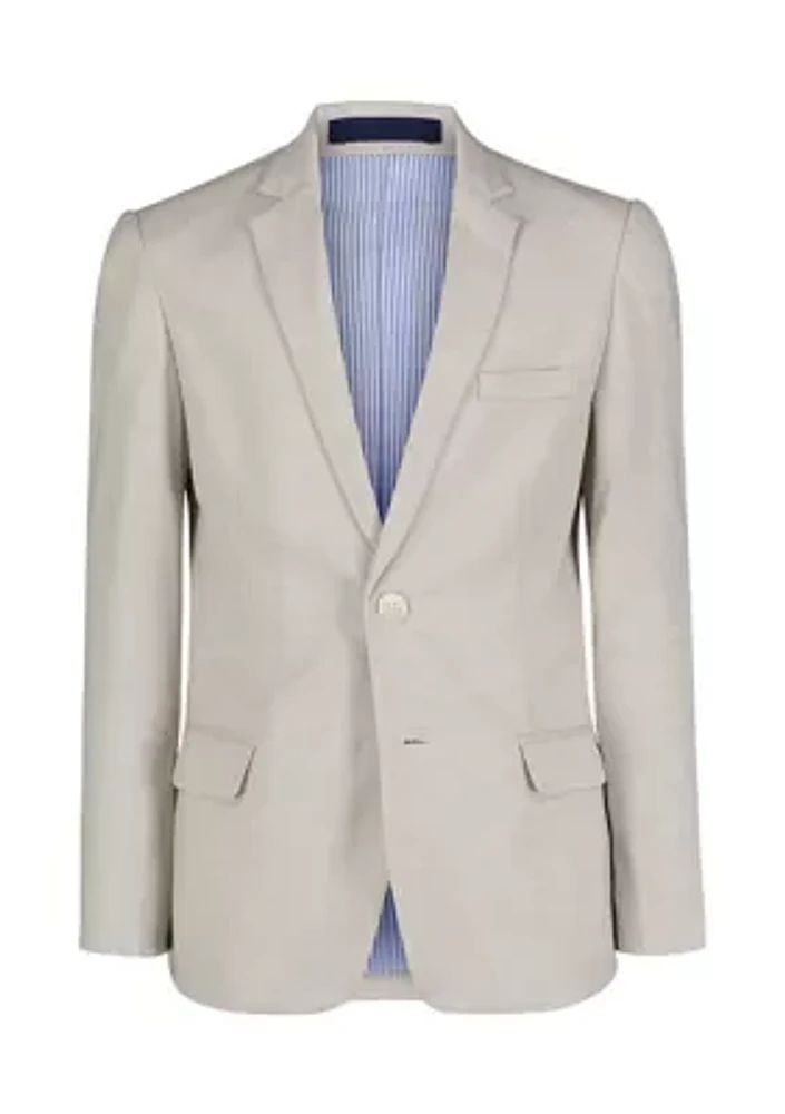 Boys 8-20 Stretch Linen Look Jacket