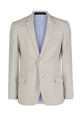 Boys 8-20 Stretch Linen Look Jacket