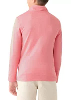 Boys 8-20 Long Sleeve Feeder Stripe 1/4 Zip Pullover