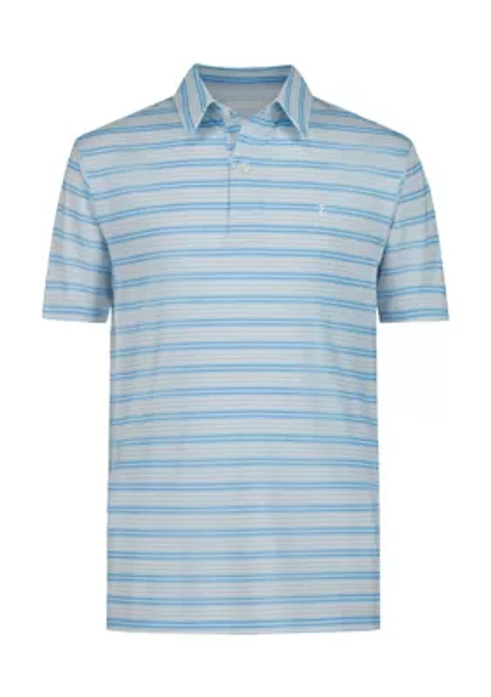 Boys 8-20 Husky Multi Stripe Performance Polo Shirt