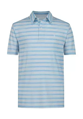 Boys 8-20 Husky Multi Stripe Performance Polo Shirt
