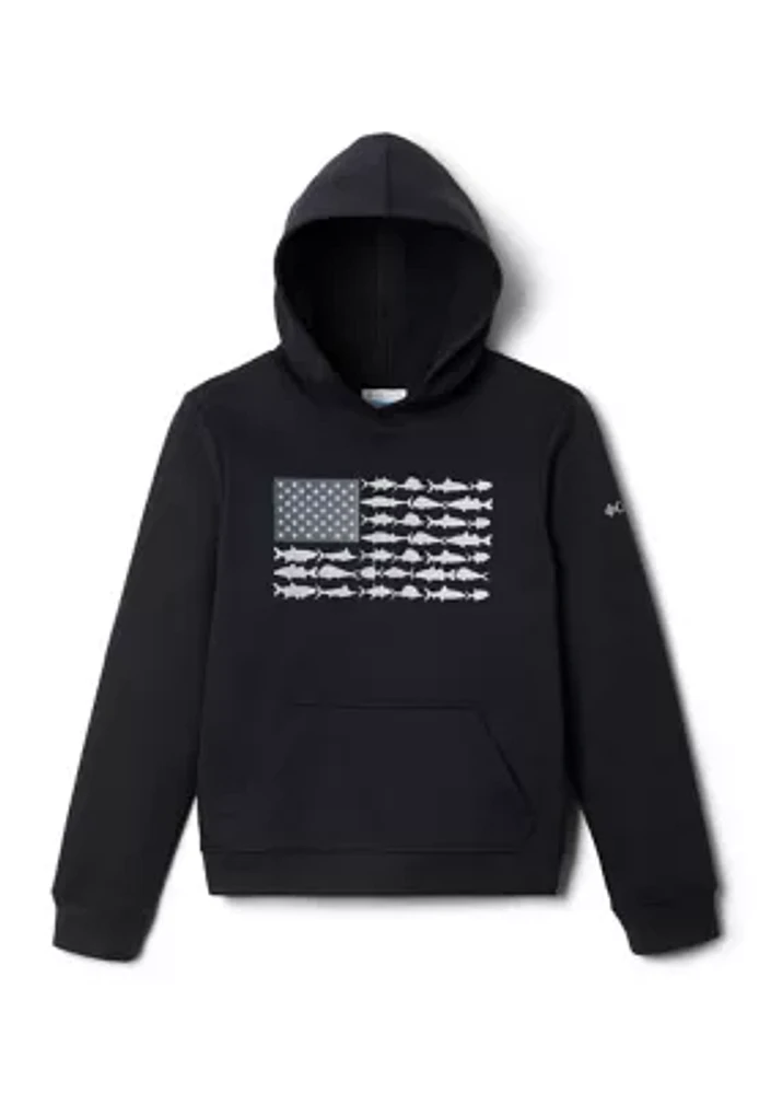 Boys 8-20 Y PFG™ Fish Flag Hoodie