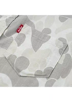 Boys 4-7 Printed Woven Shirt and Cargo Shorts Set