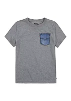 Boys 8-20 Denim Pocket T-Shirt