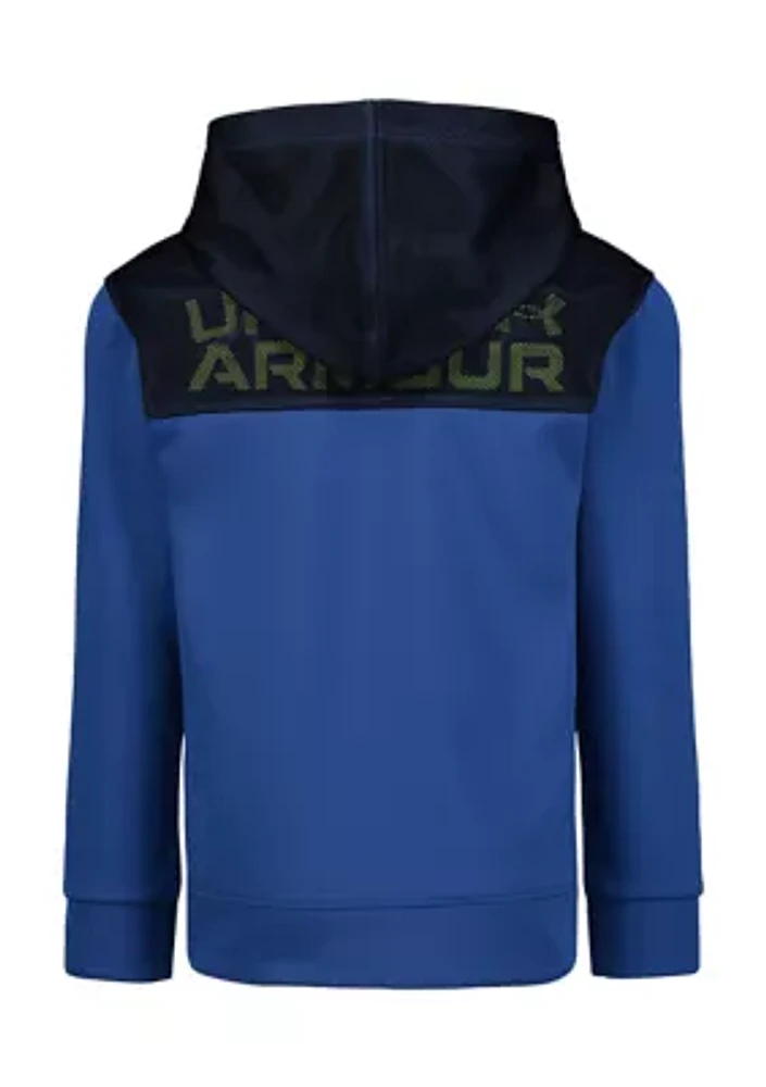Boys 4-7 Mesh Overlay Hoodie