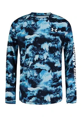 Boys 8-20 Long Sleeve Deep Ocean UPF Rash Guard