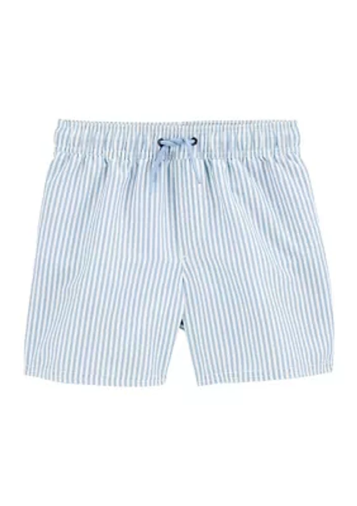 Boys 4-7 Stripe Swim Trunks