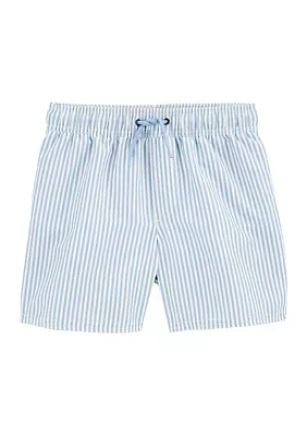 Boys 4-7 Stripe Swim Trunks