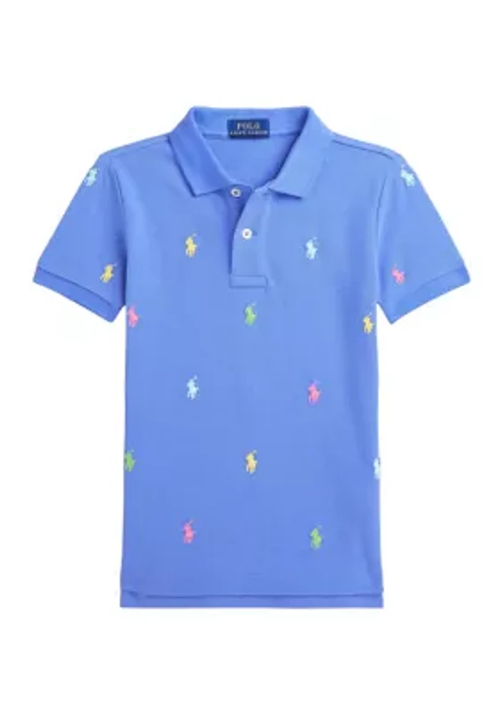 Boys 2-7 Polo Pony Cotton Mesh Shirt