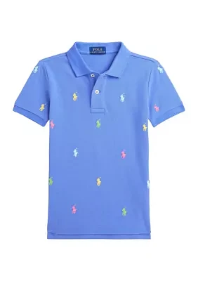 Boys 2-7 Polo Pony Cotton Mesh Shirt