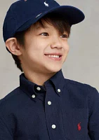 Boys 2-7 Cotton Seersucker Short Sleeve Shirt