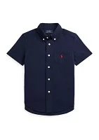 Boys 2-7 Cotton Seersucker Short Sleeve Shirt
