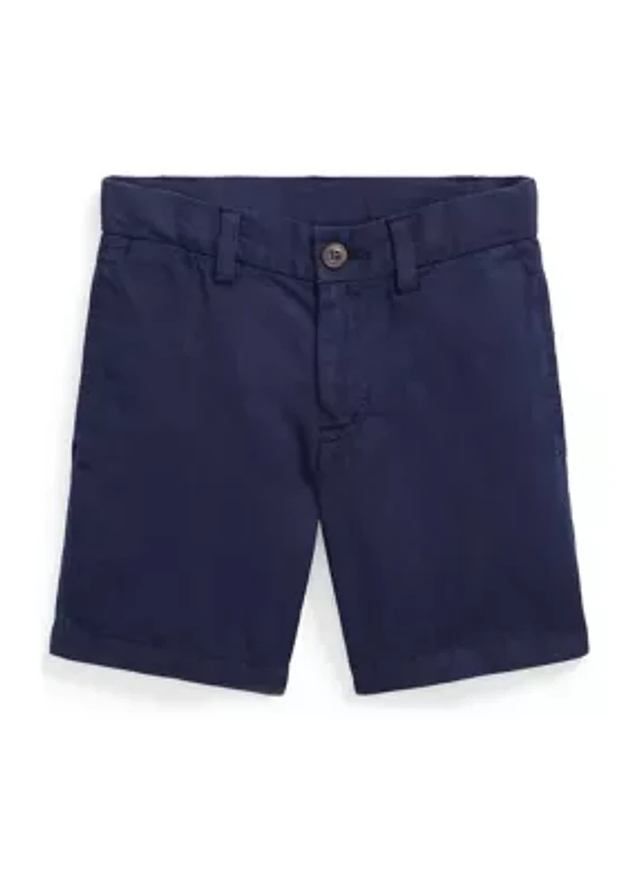 Boys 2-7 Straight Fit Linen-Cotton Shorts