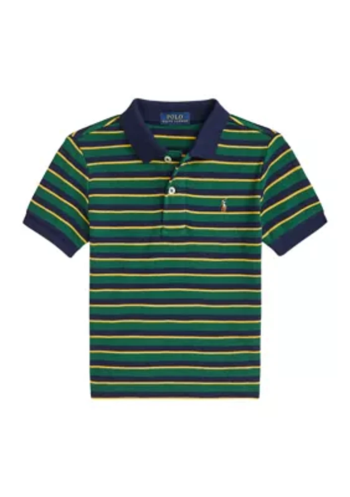 Boys 2-7 Striped Soft Cotton Polo Shirt
