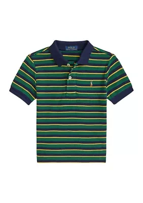 Boys 2-7 Striped Soft Cotton Polo Shirt