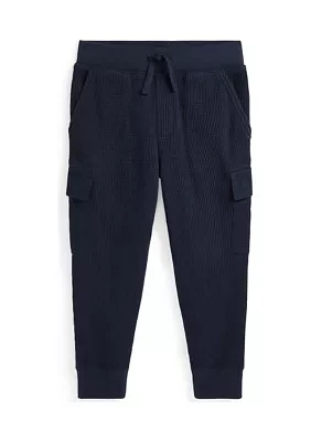 Boys 2-7 Waffle Knit Cotton Cargo Jogger Pants