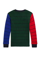 Boys 2-7 Waffle Knit Cotton Long Sleeve T-Shirt