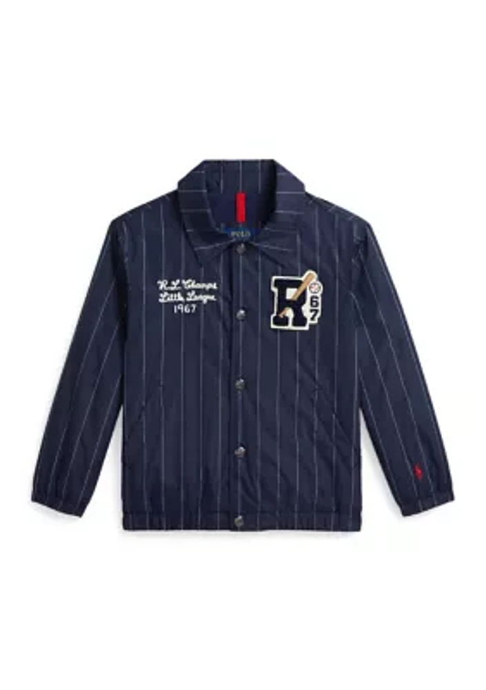 Boys 2-7 Baseball Inspired Coach’s Jacket