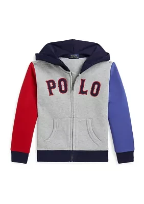 Boys 2-7 Baseball Logo Fleece Full Zip Hoodie