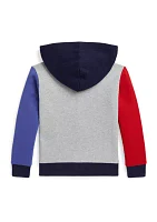 Boys - Baseball Logo Fleece Full Zip Hoodie