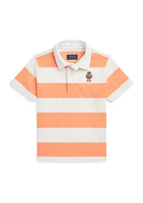 Boys 2-7 Polo Bear Short Sleeve Rugby Shirt