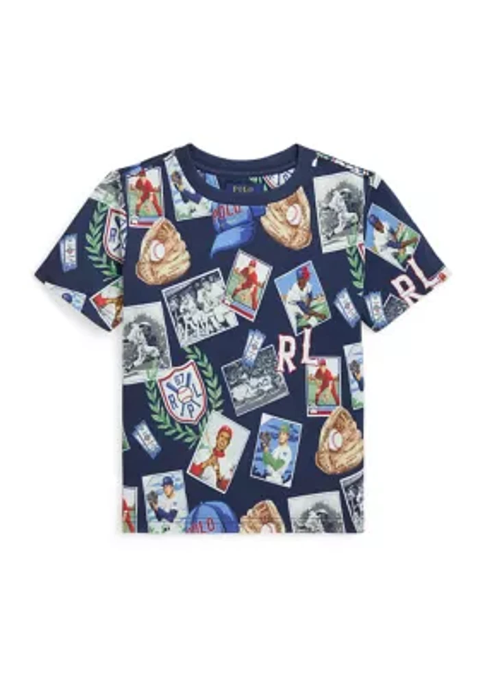 Boys 2-7 Baseball Printed Cotton Jersey T-Shirt