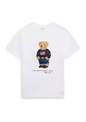 Boys - Polo Bear Cotton Jersey T-Shirt