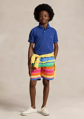 Boys 8-20 Striped Spa Terry Shorts