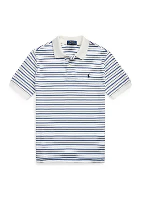 Boys 8-20 Striped Soft Cotton Polo Shirt
