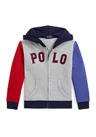 Boys - Baseball Logo Fleece Full Zip Hoodie
