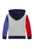 Boys - Baseball Logo Fleece Full Zip Hoodie