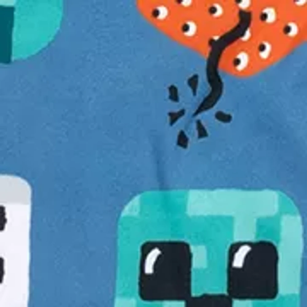 Boys 4-7 Minecraft Printed Pajama Set