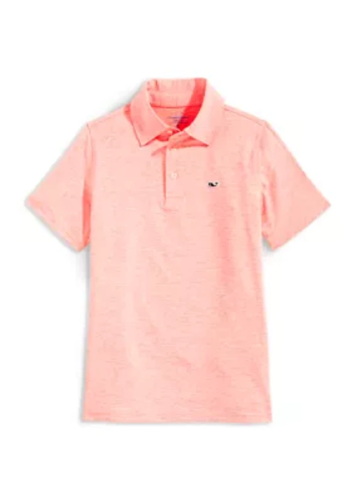 Boys 8-20 Short Sleeve Whale Logo Polo Shirt