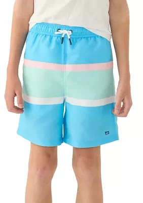Boys 8-20 Printed Swim Trunks
