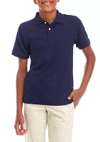 Boys 8-20 Short Sleeve Solid Polo Shirt