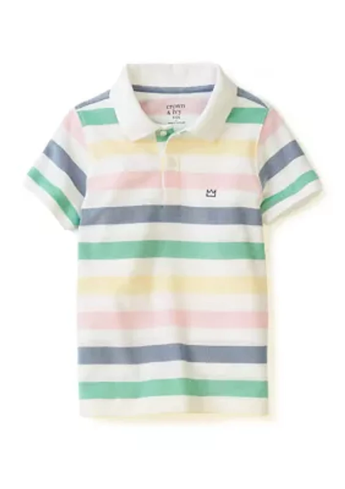 Boys 4-7 Striped Polo Shirt