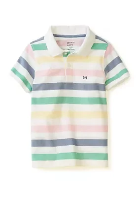Boys 4-7 Striped Polo Shirt