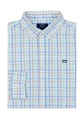Boys 4-7 Woven Heather Poplin Shirt