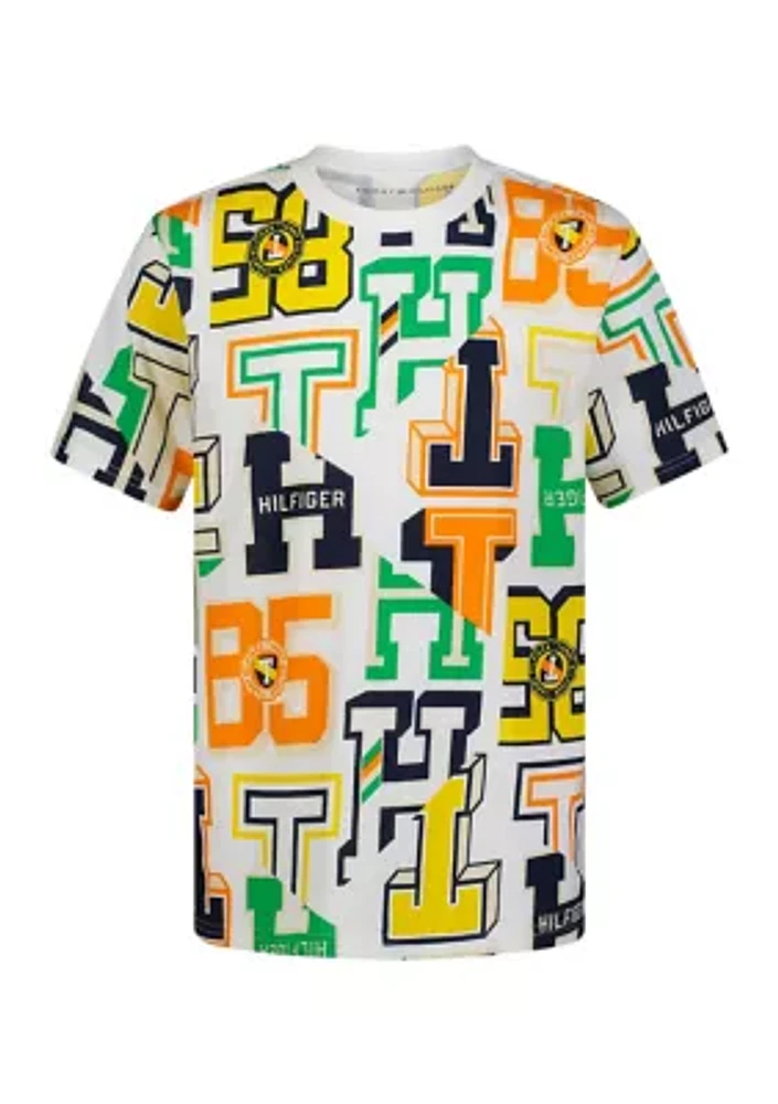 Boys 4-7 Varsity Letters Printed T-Shirt