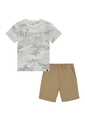 Boys 4-7 2-Piece  Graphic T-Shirt Set