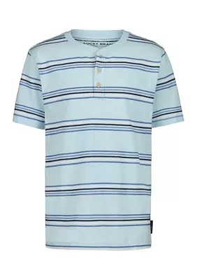Boys 8-20 Stripe Henley T-Shirt