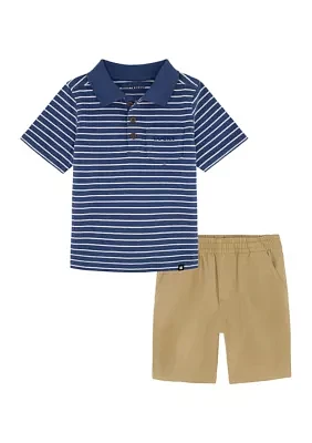 Boys 4-7 Polo Shirt and Shorts Set