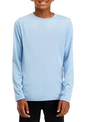 Boys 8-20 Long Sleeve Crew Neck T-Shirt