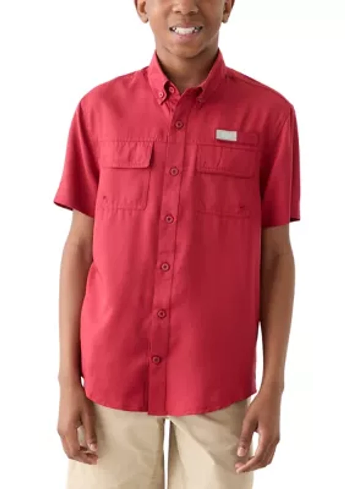 Boys 8-20 Short Sleeve Fishing Shirt